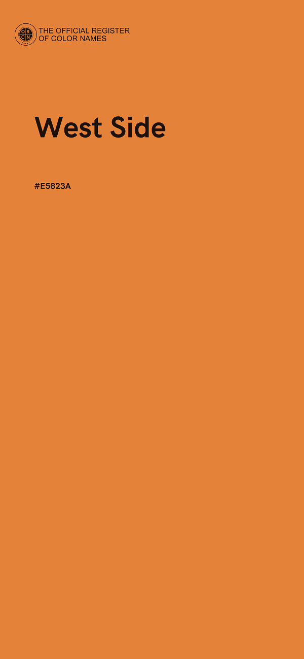 #E5823A - West Side color image