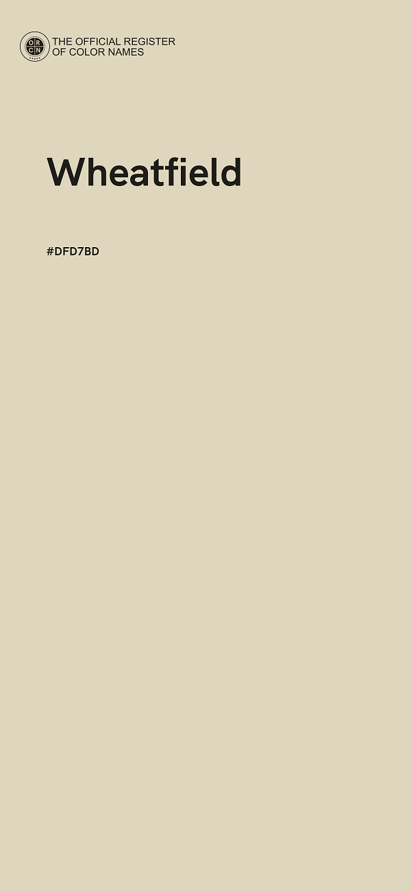 #DFD7BD - Wheatfield color image