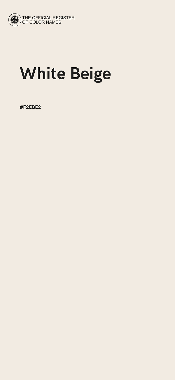 #F2EBE2 - White Beige color image