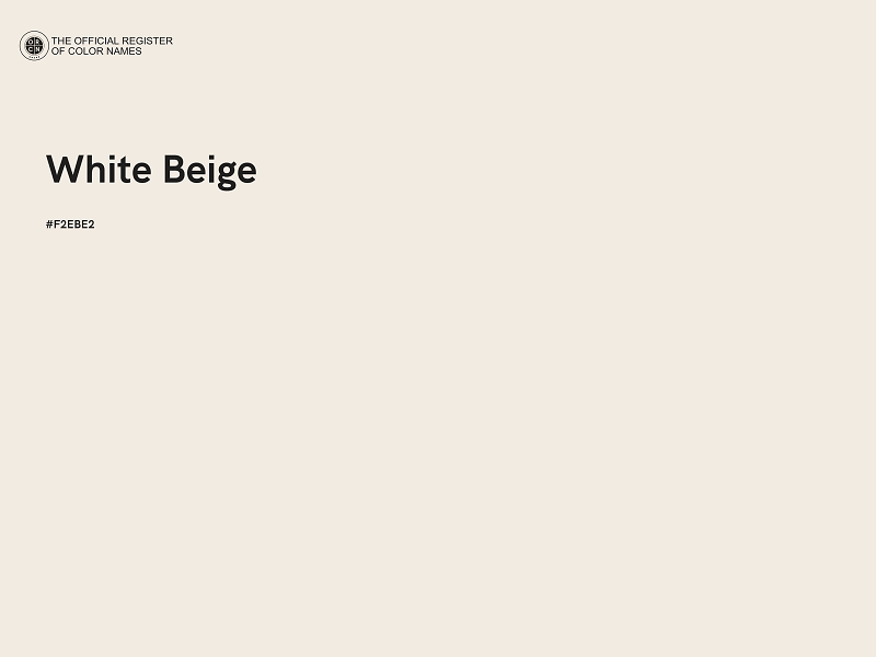 #F2EBE2 - White Beige color image