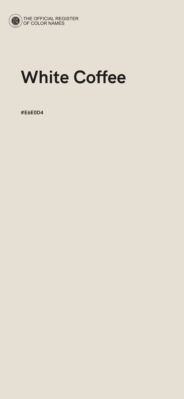 #E6E0D4 - White Coffee color image