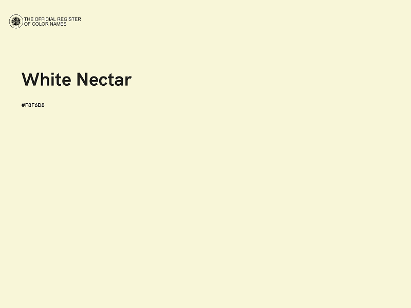 #F8F6D8 - White Nectar color image