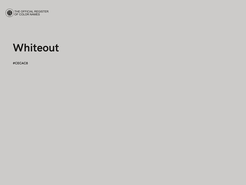#CECAC8 - Whiteout color image