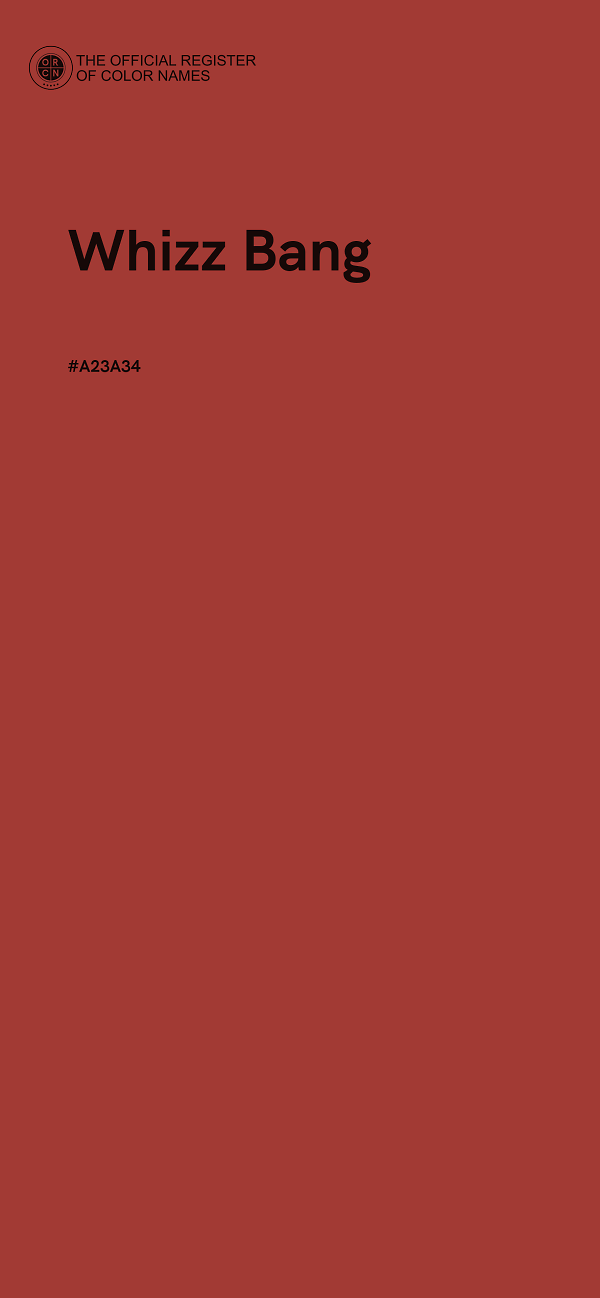 #A23A34 - Whizz Bang color image