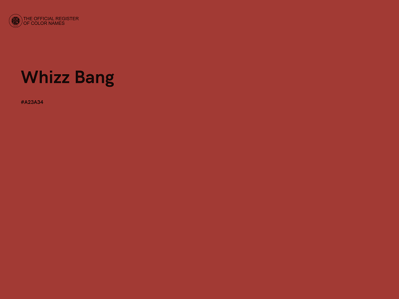 #A23A34 - Whizz Bang color image