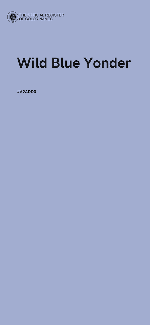 #A2ADD0 - Wild Blue Yonder color image