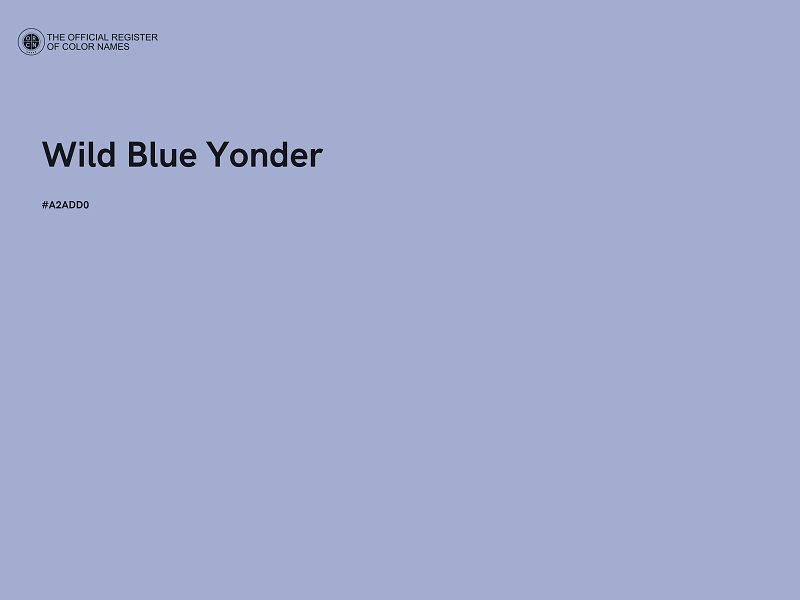 #A2ADD0 - Wild Blue Yonder color image