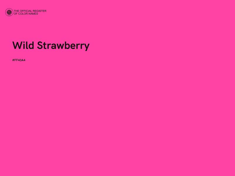 #FF43A4 - Wild Strawberry color image