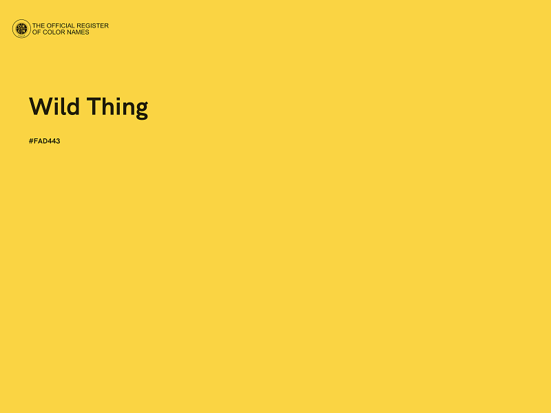 #FAD443 - Wild Thing color image