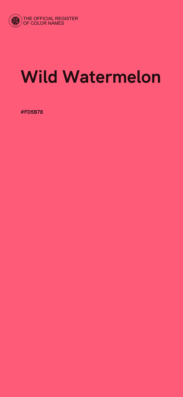#FD5B78 - Wild Watermelon color image