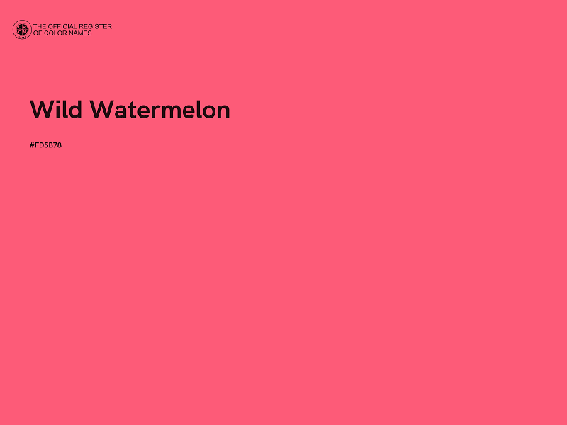 #FD5B78 - Wild Watermelon color image