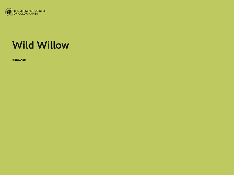 #BECA60 - Wild Willow color image