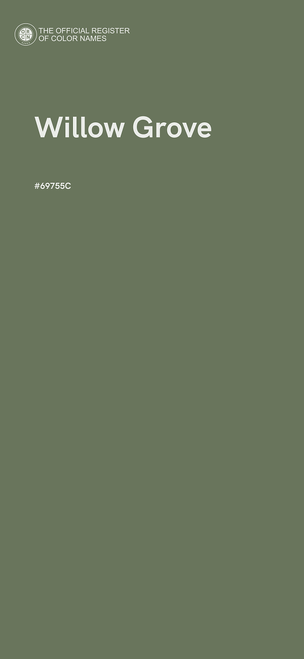 #69755C - Willow Grove color image
