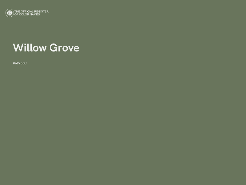 #69755C - Willow Grove color image