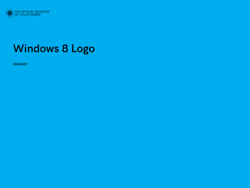 #00ADEF - Windows 8 Logo color image