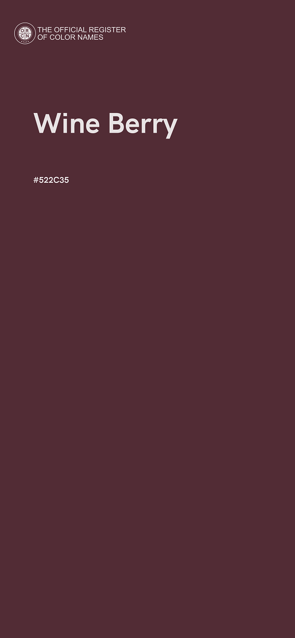 #522C35 - Wine Berry color image