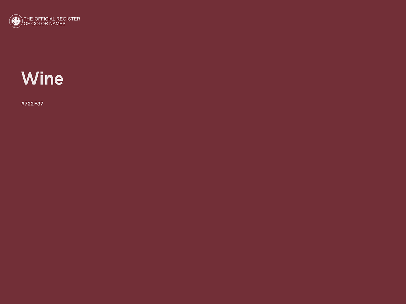 #722F37 - Wine color image