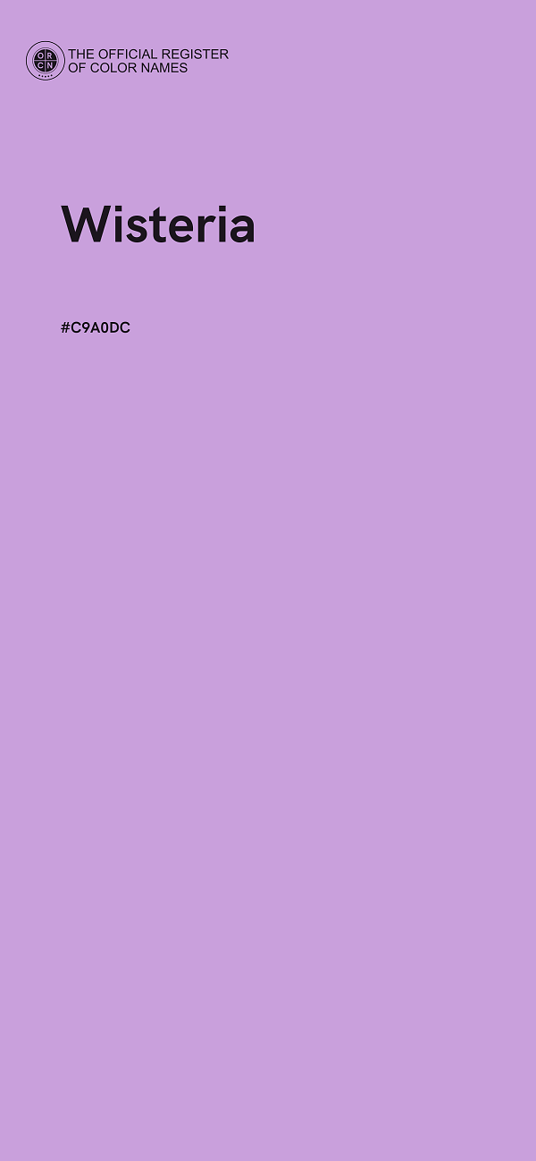 #C9A0DC - Wisteria color image