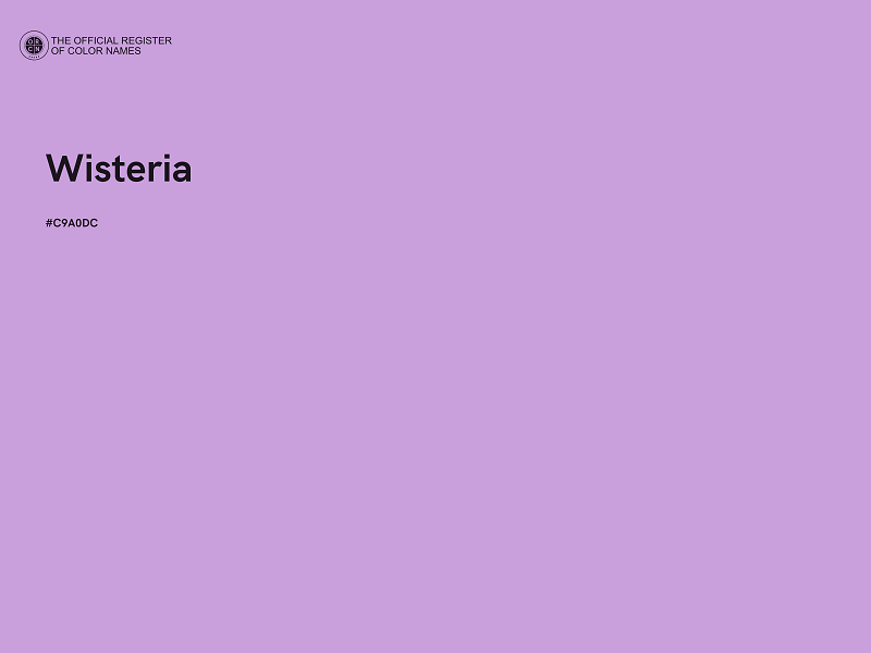 #C9A0DC - Wisteria color image