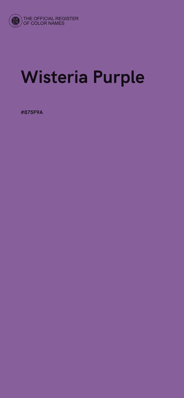 #875F9A - Wisteria Purple color image