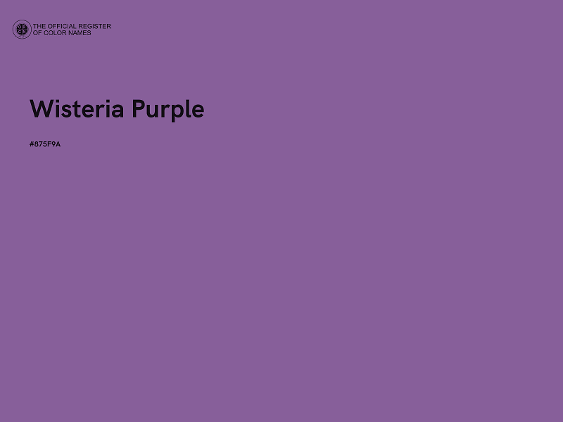 #875F9A - Wisteria Purple color image