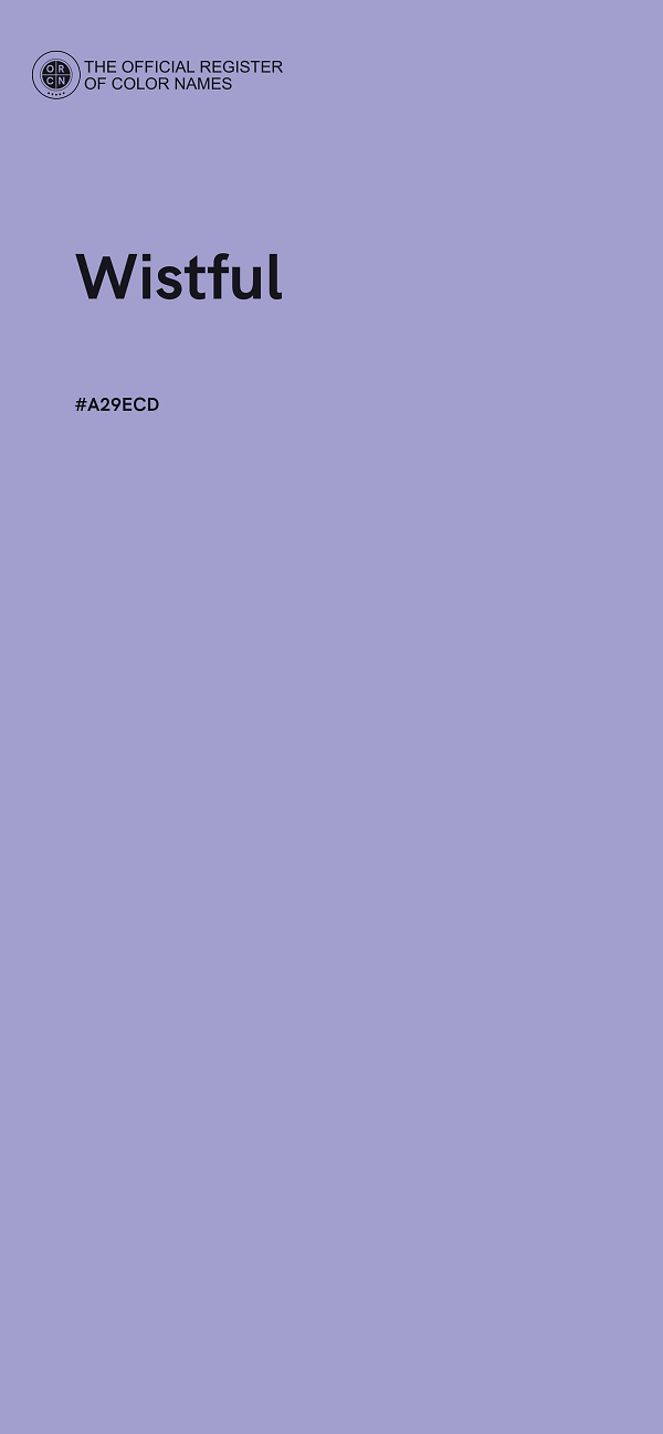 #A29ECD - Wistful color image