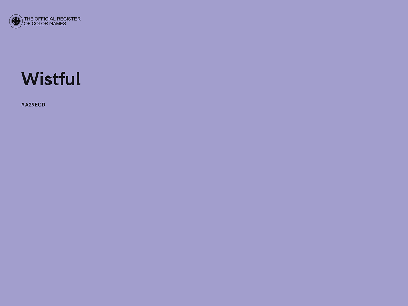 #A29ECD - Wistful color image