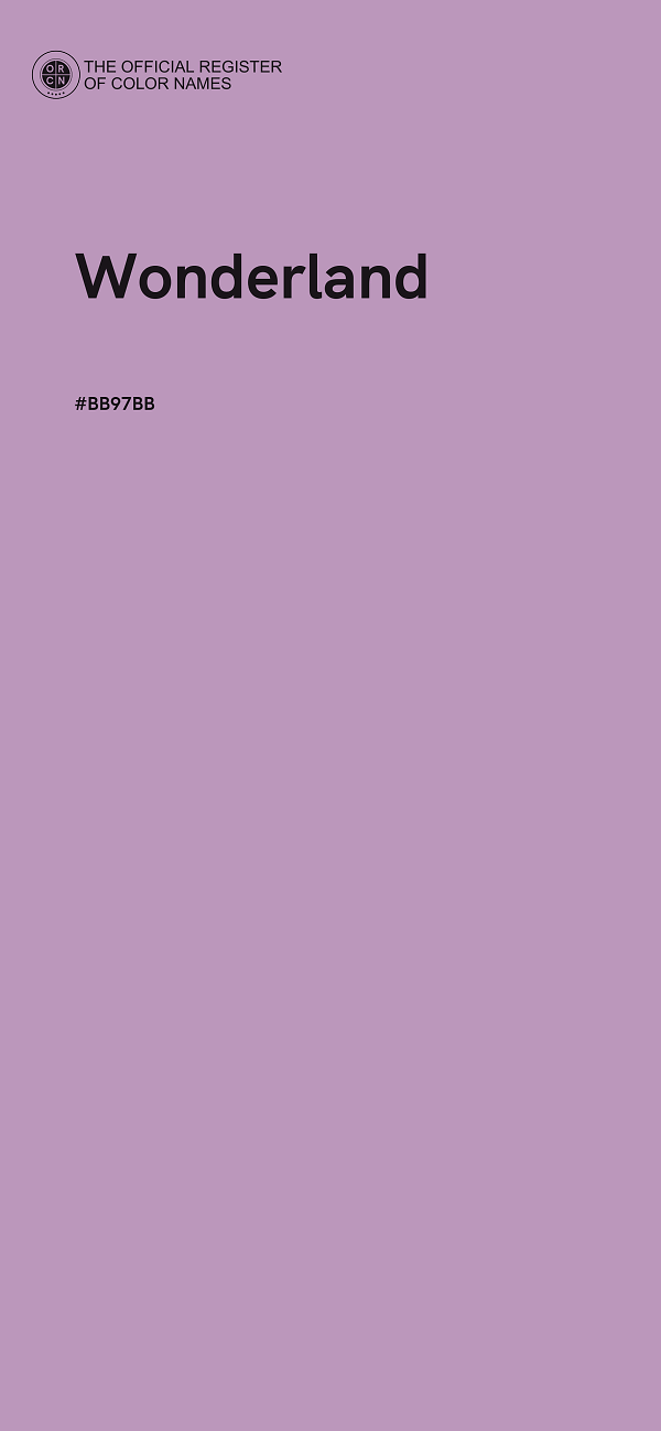 #BB97BB - Wonderland color image