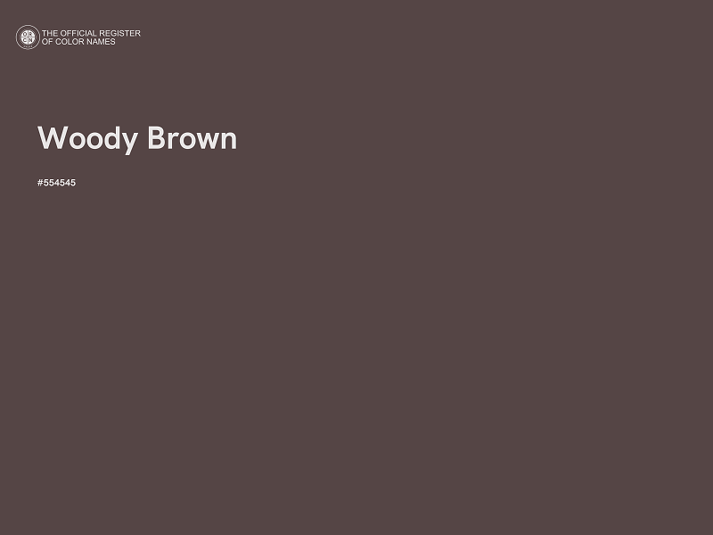 #554545 - Woody Brown color image