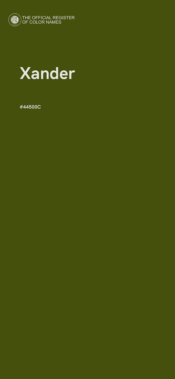 #44500C - Xander color image