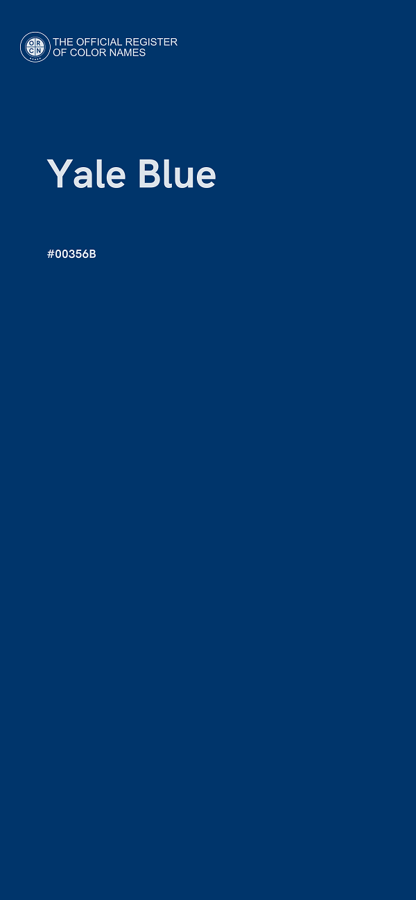 #00356B - Yale Blue color image