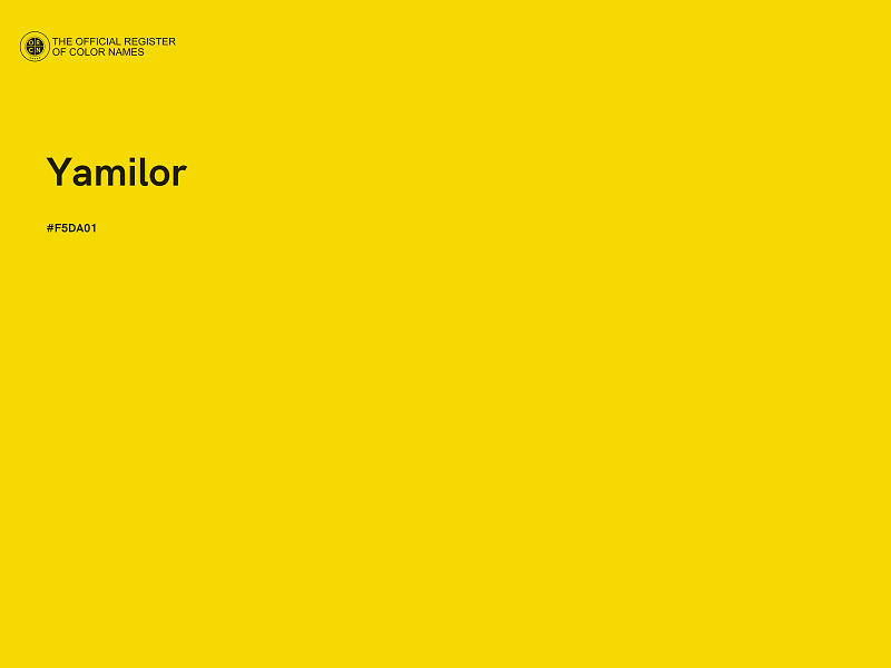 #F5DA01 - Yamilor color image