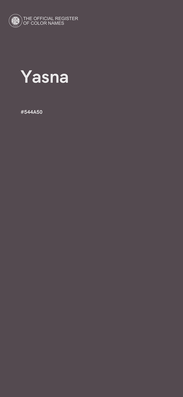#544A50 - Yasna color image