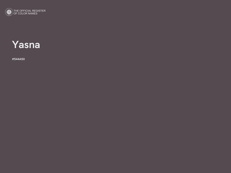#544A50 - Yasna color image