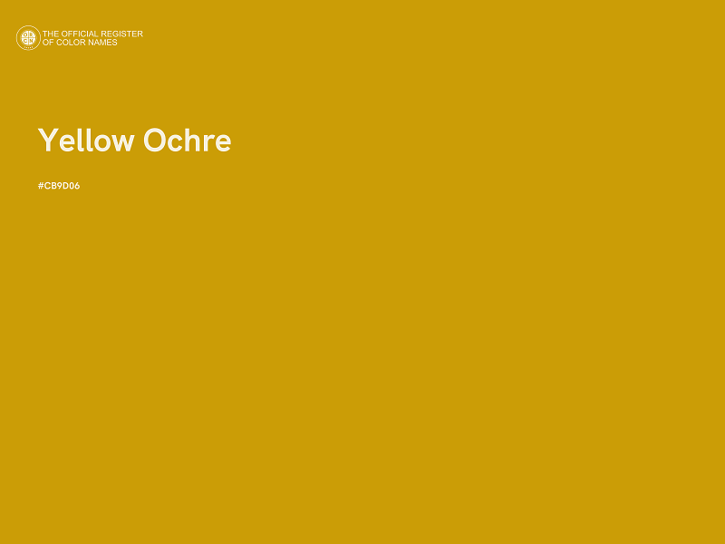 #CB9D06 - Yellow Ochre color image