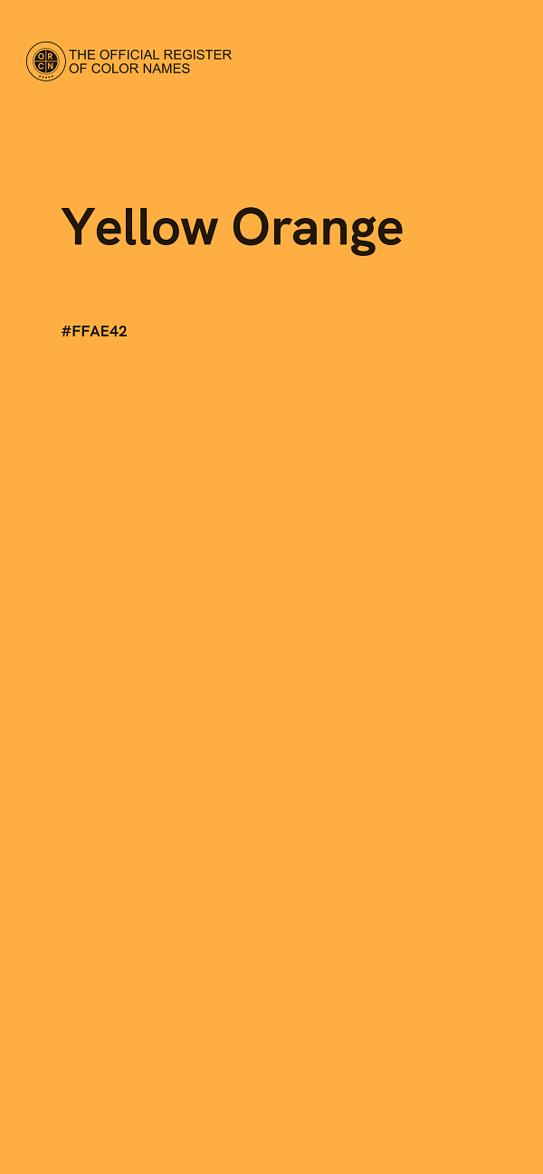 #FFAE42 - Yellow Orange color image