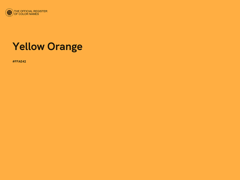 #FFAE42 - Yellow Orange color image