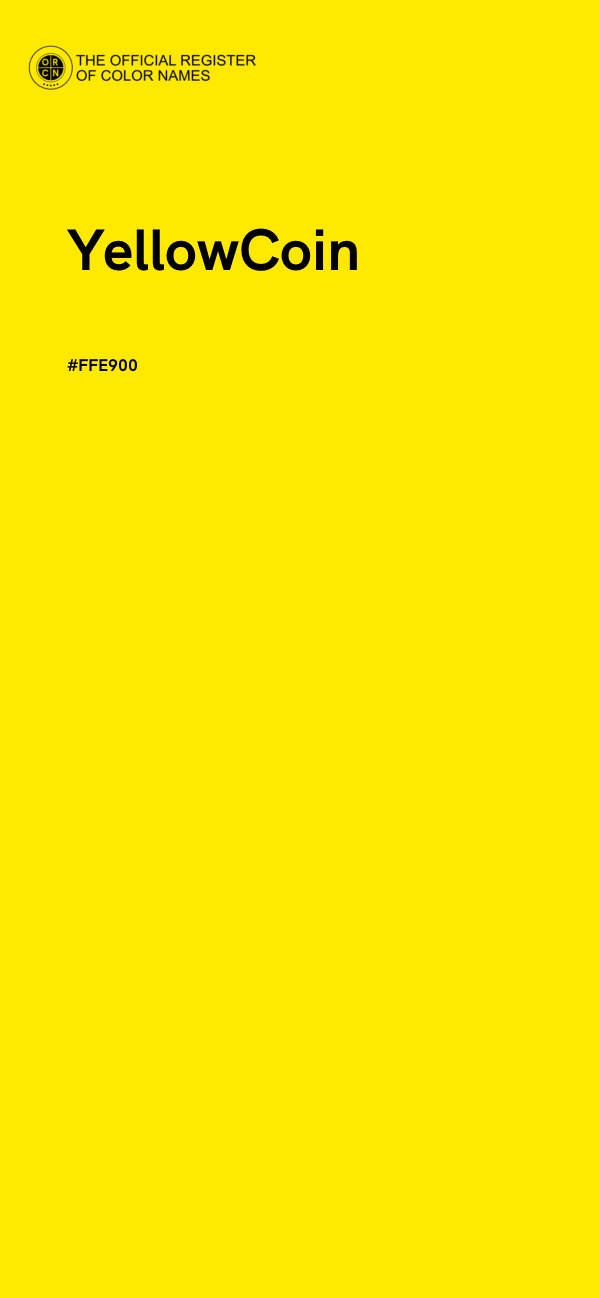 #FFE900 - YellowCoin color image