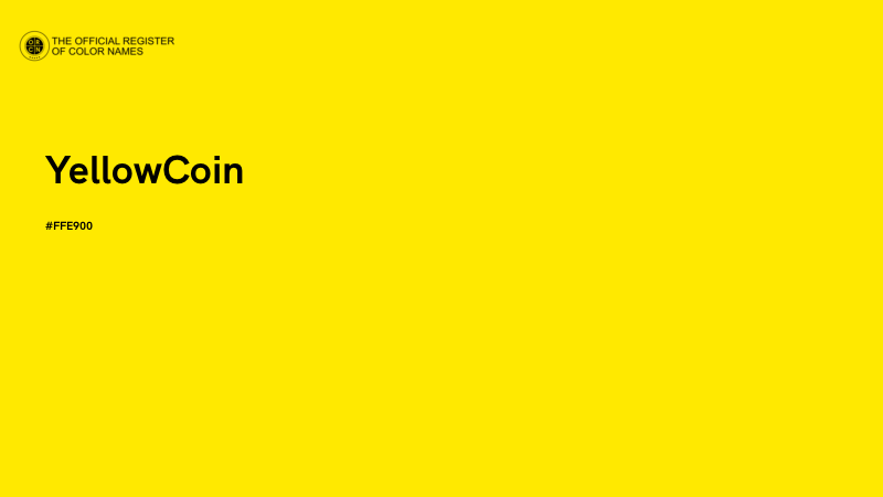 #FFE900 - YellowCoin color image