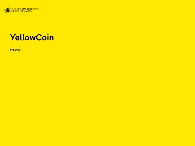 #FFE900 - YellowCoin color image