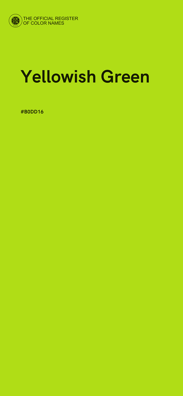 #B0DD16 - Yellowish Green color image