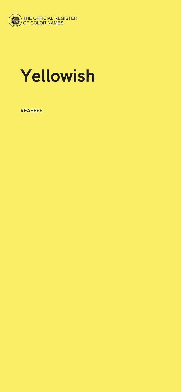 #FAEE66 - Yellowish color image
