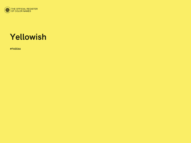 #FAEE66 - Yellowish color image