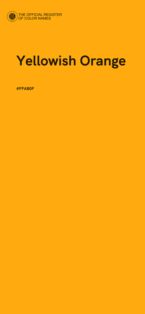 #FFAB0F - Yellowish Orange color image