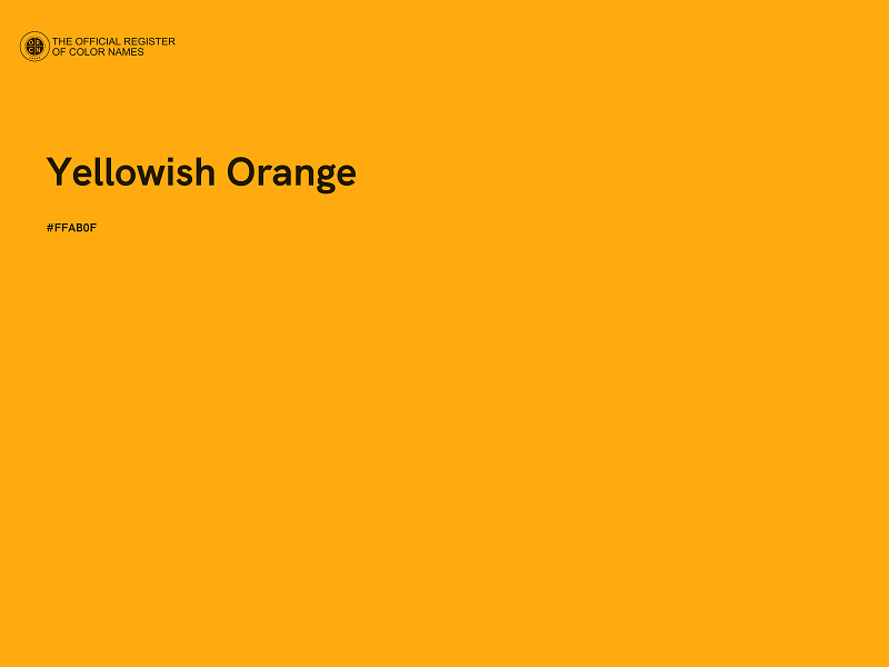 #FFAB0F - Yellowish Orange color image