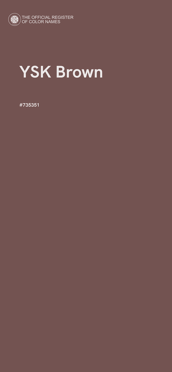 #735351 - YSK Brown color image