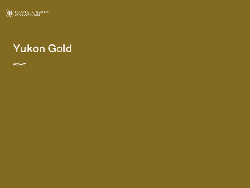 #826A21 - Yukon Gold color image