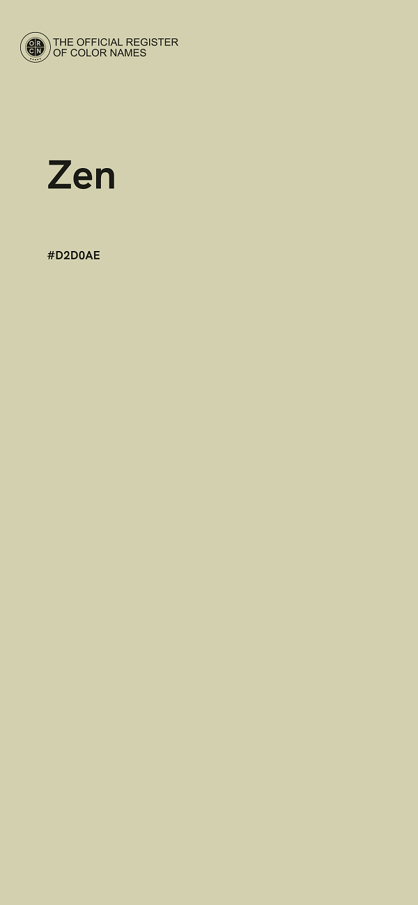 #D2D0AE - Zen color image