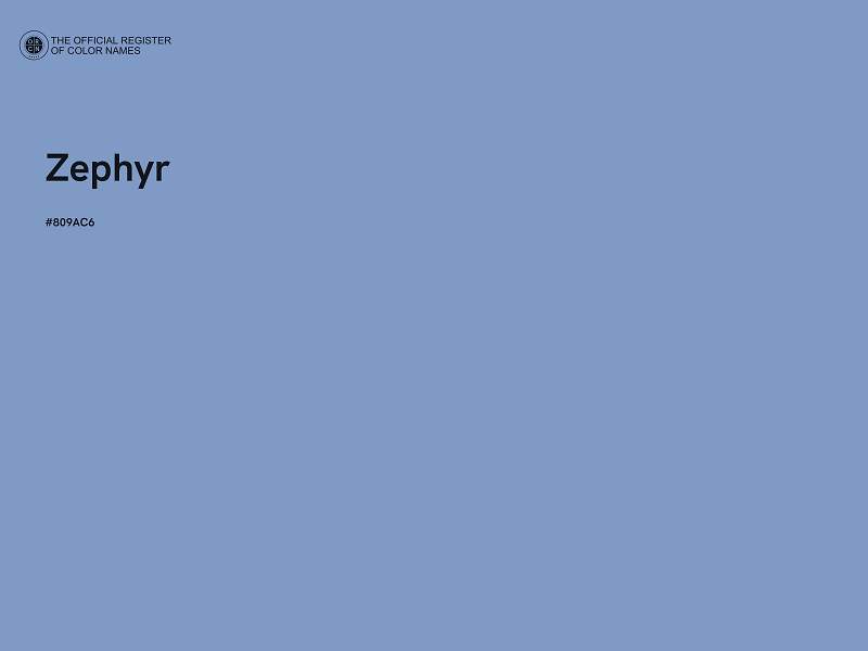 #809AC6 - Zephyr color image