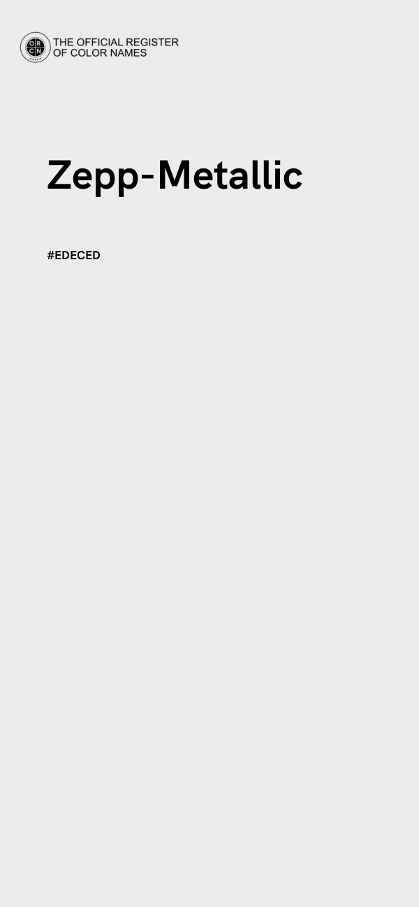 #EDECED - Zepp-Metallic color image